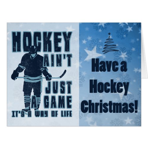Hockey Aint Just A Game Christmas Card