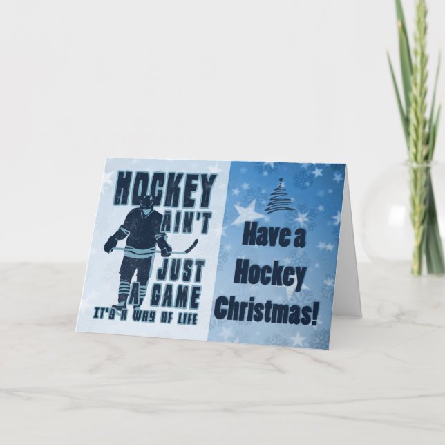 Hockey Ain't Just A Game Christmas Card (Front)