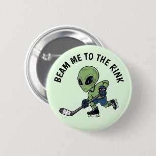 Hockey Alien Button