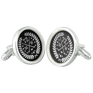 Hockey ALL-STAR Custom Initials Cufflinks