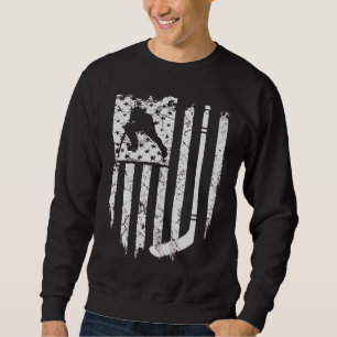 Hockey America Flag Mens Sweatshirt