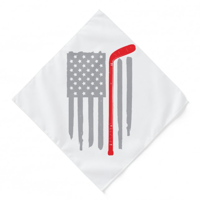 Hockey american flag bandana (Front)