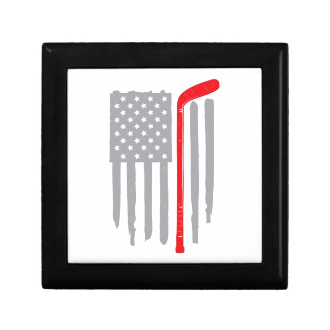 Hockey american flag gift box (Front)