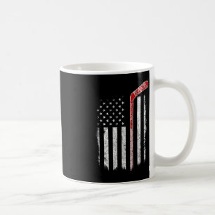 Hockey American Flag Hockey Flag Coffee Mug