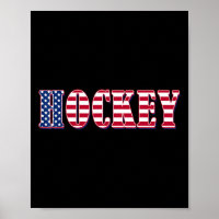 Hockey American Flag - Hockey 