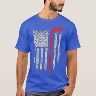 Hockey American Flag  Hockey  s  T-Shirt