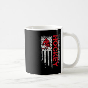 Hockey American Flag USA Patriotic hockey player Coffee Mug