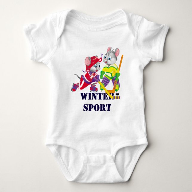hockey baby bodysuit (Front)