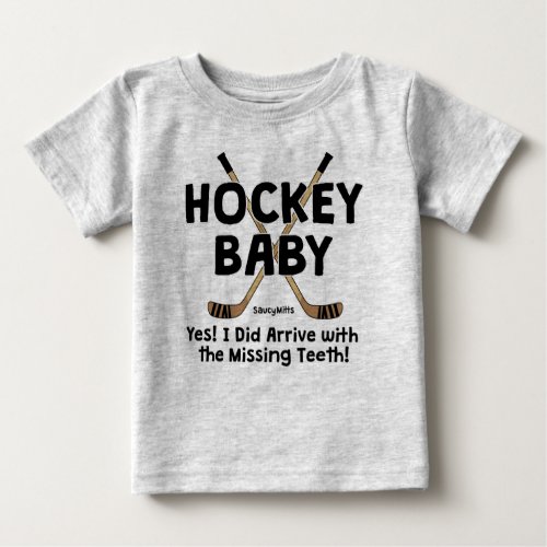 Hockey Baby Missing Teeth Baby Baby T_Shirt