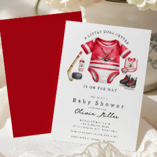Hockey Baby Shower Invitation
