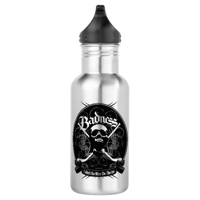 Hockey Badness Stainless Steel Water Bottle (Right)