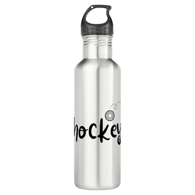 Hockey ball. stainless steel water bottle (Front)