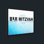 HOCKEY Bar Mitzvah Sign-In Memory Board Canvas Print<br><div class="desc">Welcome! All my designs are ONE-OF-A-KIND original pieces of artwork designed by me! You can only find them here! Email requests to: Marlalove@hotmail.com</div>