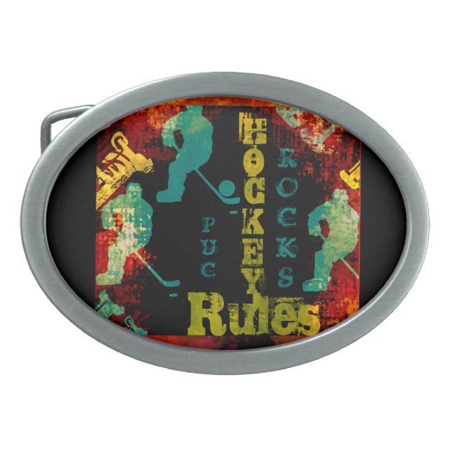 HOCKEY            BELT BUCKLE (Front)