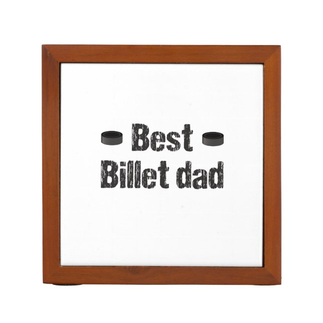 Hockey Best Billet Dad Desk Organizer (Front)