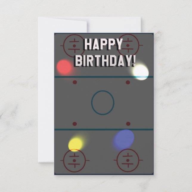 Hockey Birthday Card (Front)