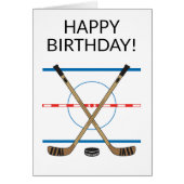 Hockey Birthday Hockey Sticks at Center Ice (Front)