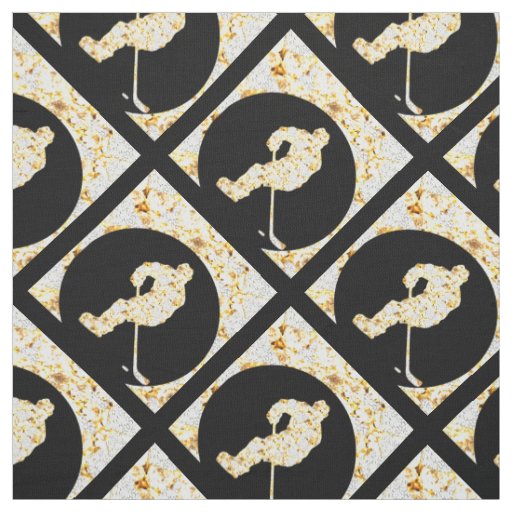 HOCKEY BLING FABRIC