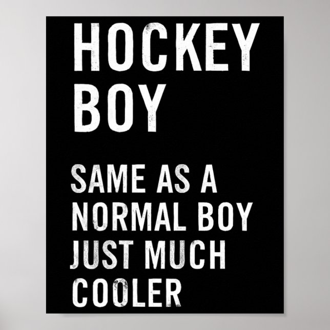 Hockey Boy Definition Funny  Poster (Front)