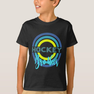 Hockey Brother With Modern Hockey Circles T-Shirt