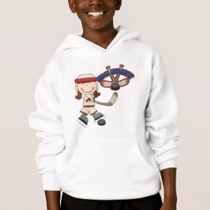 HOCKEY - Brunette Girl Tshirts and Gifts