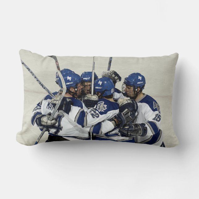 Hockey Camraderie - Throw Pillow - HAMbyWhiteGlove (Front)