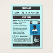 Hockey Card (Back)