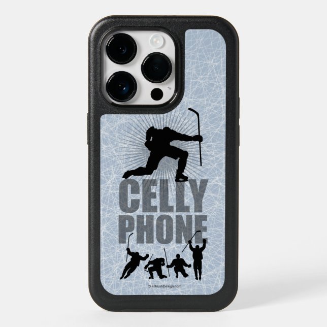Hockey Celly Phone OtterBox iPhone Case (Back)