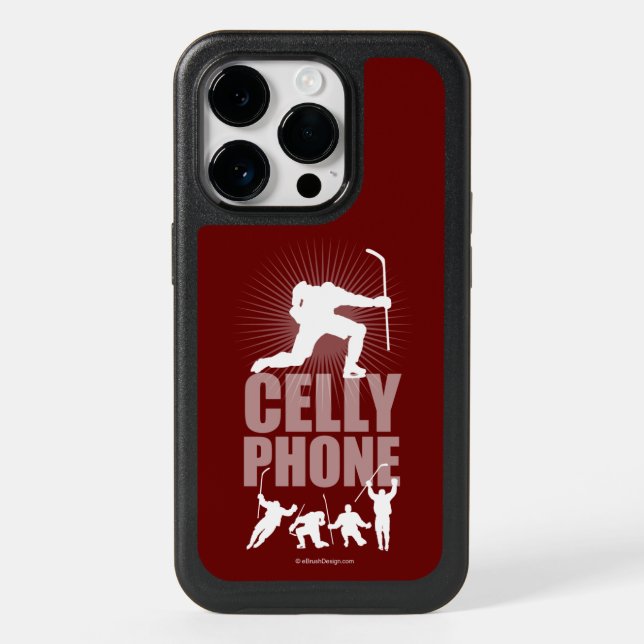 Hockey Celly Phone OtterBox iPhone Case (Back)