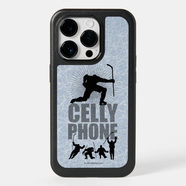 Hockey Celly Phone OtterBox iPhone Case (Back)
