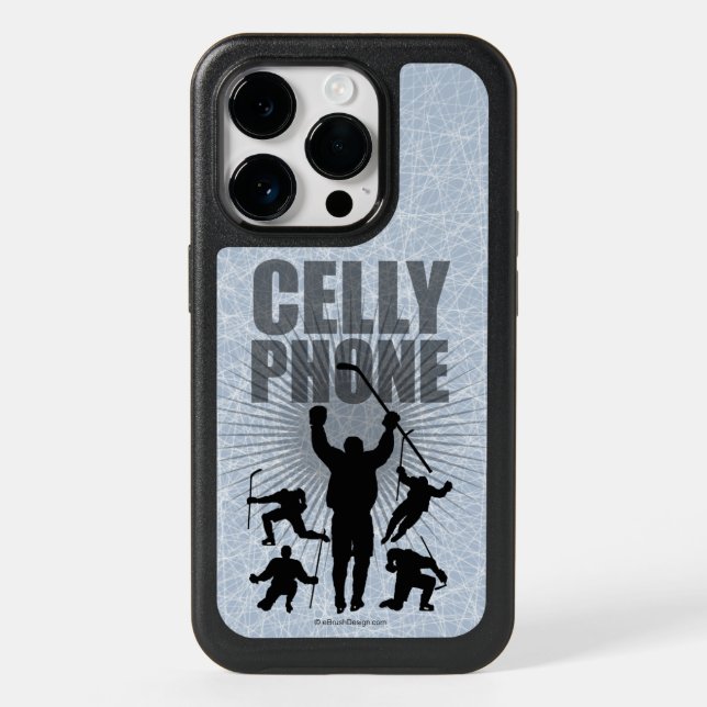 Hockey Celly Phone OtterBox iPhone Case (Back)