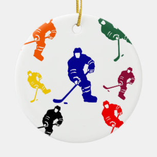 HOCKEY CERAMIC ORNAMENT