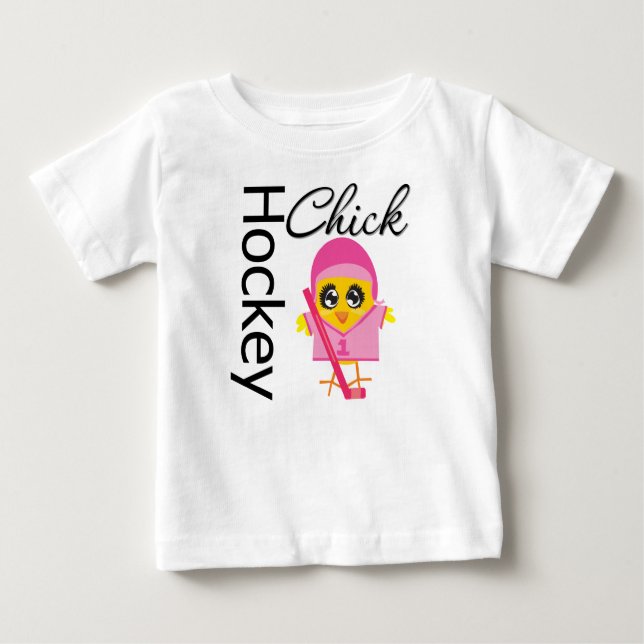 Hockey Chick Baby T-Shirt (Front)