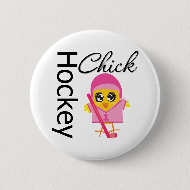 Hockey Chick Button (Front)