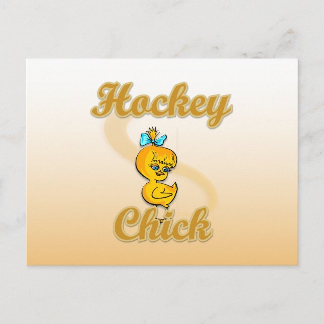 Hockey Chick Postcard (Front)