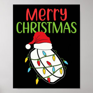 Hockey Christmas Fun Sport Christmas Ice Hockey Xm Poster