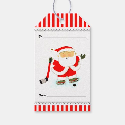 Hockey Christmas Gift Tags