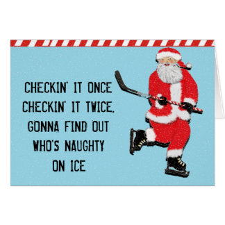 Hockey Christmas Cards - Greeting &amp; Photo Cards | Zazzle