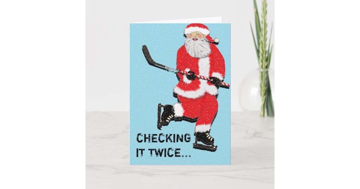 Hockey Christmas greeting cards | Zazzle.com