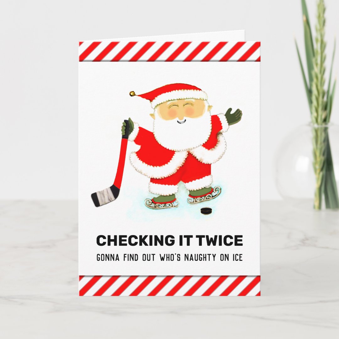 Hockey Christmas Holiday Cards | Zazzle