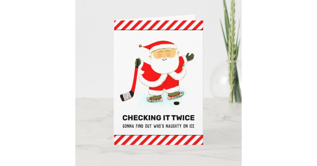 Hockey Christmas Holiday Cards | Zazzle