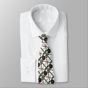 Hockey Christmas Neck Tie