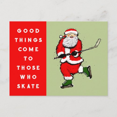 Hockey Christmas Postcards