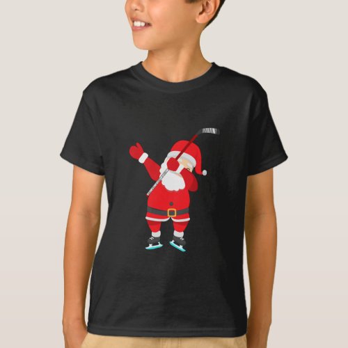 Hockey Christmas _ Santa Claus Dab   T_Shirt