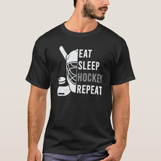 Hockey Christmas Sleep  For Teen Adult Men Women X T-Shirt (Front)