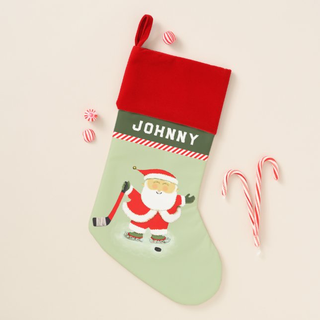 Hockey Christmas Stocking (Front)