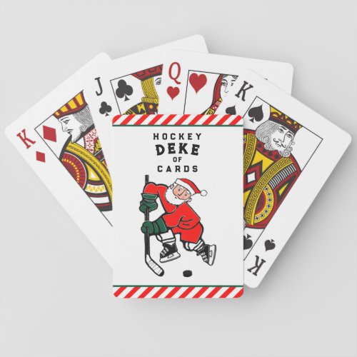 Hockey Christmas Stocking Stuffers Poker Cards