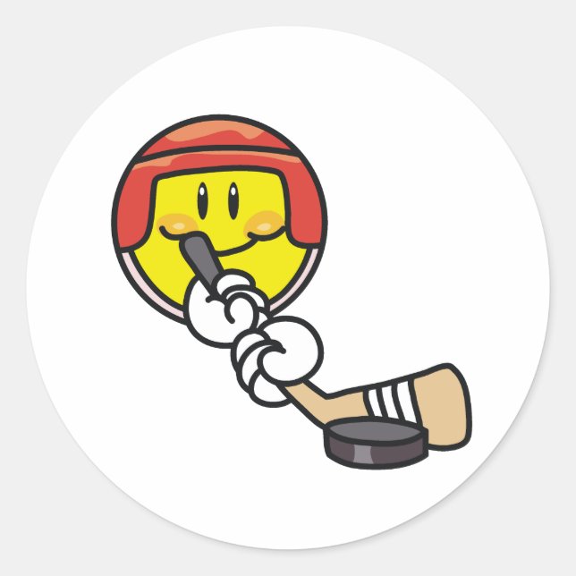 Hockey Classic Round Sticker (Front)