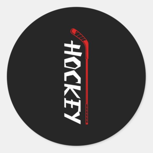 Hockey Classic Round Sticker