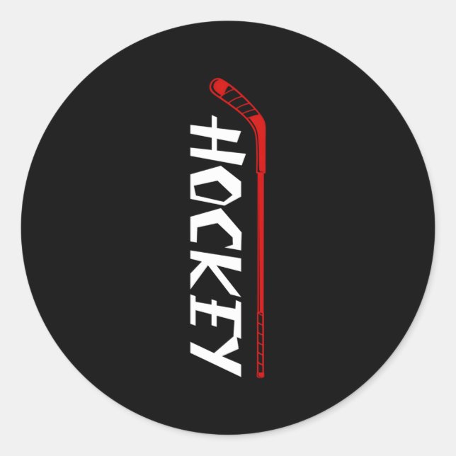 Hockey Classic Round Sticker (Front)